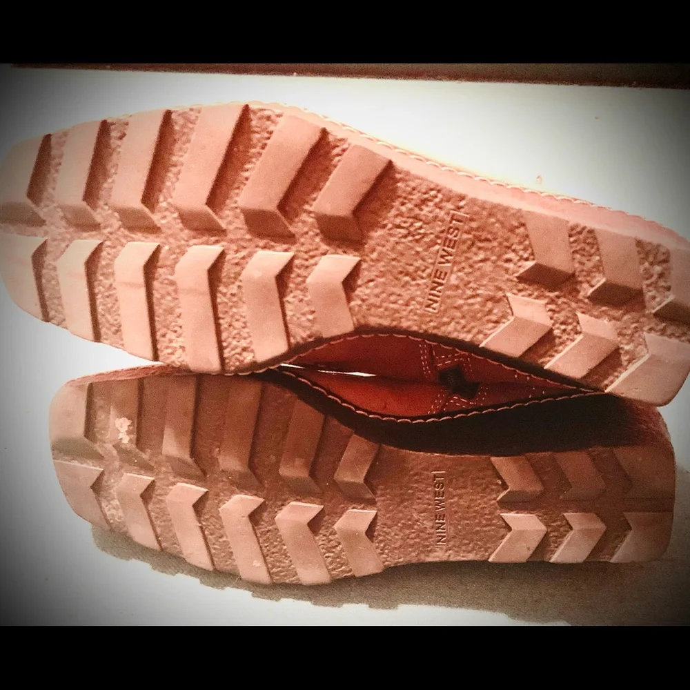 Nine West Two Tone Wedge Heel Suede Boots